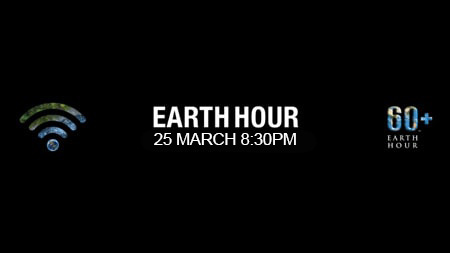 Earth hour 25th March 8:30